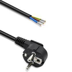 Qoltec Przewód zasilający SCHUKO CEE 7/7 miedź Cu odizolowany lutowany 3x0.75 mm² 5m