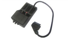 Rozgałęźnik Euro 1/3 +2*Rca