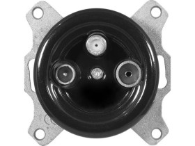 Gniazdo antenowe TV-SAT Retro ceramic bez ramki, czarne