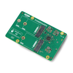 Pineboards HatDrive! AI - adapter NVMe 2230, 2242+Coral Edge TPU PCIe M.2 E-key do Raspberry Pi 5