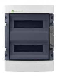 Rozdzielnica hermetyczna EP-LUX natynkowa 2x12 1500V DC1000V AC PE+N dymny IP65 1956-01