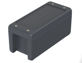 Aluminum enclosure, (L x W x H) 199 x 86 x 90 mm, graphite gray (RAL 7024), IP69K, 00164134
