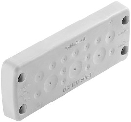 Weidmüller 2779340000 Płytka z przepustami CABTITE EP 24/16-1 GY, (D x S x W) 29.2 x 149.6 x 58 mm, termoplast, 10 szt.