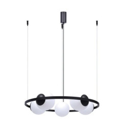 Lampa wisząca ORBIT kolor czarny metal/szkło, 5xE27 IP20 5011 Zuma Line