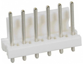 Złącze szpilkowe 6-pinowe MTA-156 raster: 3.96 mm Prosty 1-rzędowe TE Connectivity Otwór przelotowy600 V Bez osłony