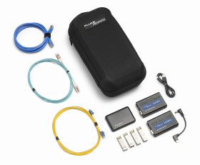 Tester łączności światłowodowej Fluke Ethernet 10 Gb/s Zestaw włókien Złącze światłowodowe LC, RJ45 Konwertery