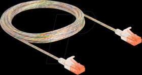 80355 Patch cable Cat.6A U/UTP Slim 3 m transparent