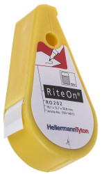 Zestaw oznaczeń do kabli Samolaminujący HellermannTyton zakres 6.1 → 12.1mm Write-On Label Dispenser ilość 150