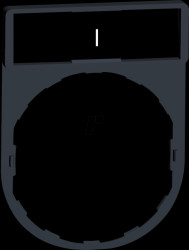 ZBY2147 Legend holder 30x40 mm, for Ø 22-mm devices, with I sign