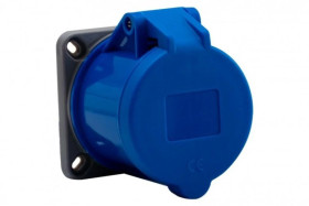 Gniazdo przemysłowe tablicowe proste 32A 3p 250V/FE/ IP44