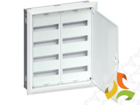 Rozdzielnica podtynkowa 96 modułowa 8x12M drzwi metal IP30 FWU42S HAGER