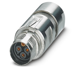 Złącze wielostykowe przemysłowe 4-pinowe M17 Montaż na kablu Gniazdo Phoenix Contact