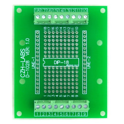 DIP-18 Component to Screw Terminal Block Adapter Board, DIP18 PCB.