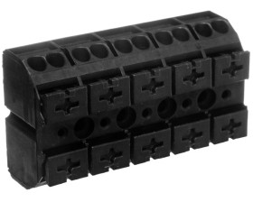 Blok zasilający 5-torowy czarny 862-505