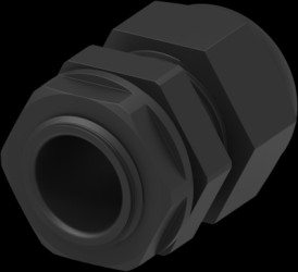 Cable gland, M20, Clamping range 10 to 14.2 mm, IP68, black, 1SNG626054R0000