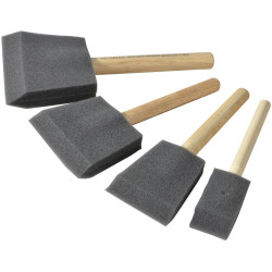 Rustins PBRUSHPACK Foam Brush Set (1,2,3 &amp; 4in)