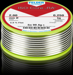Solder, lead-free, Sn99Ag0.3Cu0.7NiGe, Ø 2 mm, 250 g, 5518812020
