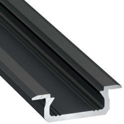 Profil LED typ Z czarny anod.2m wpuszczany LUMINES