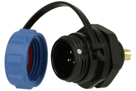 Wtyk; SP1112/P3-C-FO; 3 tory; lutowany; 1,0mm2; 4-6,5mm; SP11; na panel; IP68; 5A; 180V; Weipu; RoHS; SP1112/P3-C