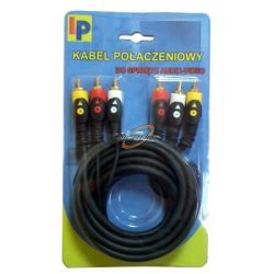 KABEL 3xRCA-3xRCA 1.8m