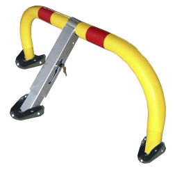 Składana barierka parkingowa Bariera parkingowa Szary, żółty