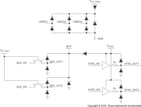 7-channel Integrated ESD solution for -VGA Port with Integrated level shifter and Matching Impedance