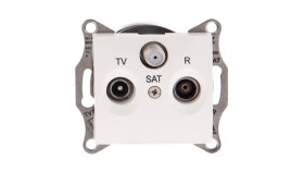 Sedna Gniazdo Antenowe Rd/Tv/Sat Przelotowe 8Db Kremowe Sdn3501223