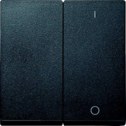 Merten System M Klawisz podwójny z oznaczeniem 0/1 antracyt MTN312014