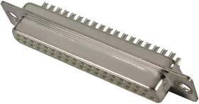 Złącze D-Sub 50-pinowe Żeński Proste Montaż na kablu raster 2.77mm