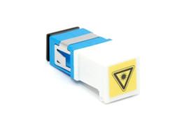 Adapter światłowodowy SC/UPC simplex z klapką zabezpieczającą