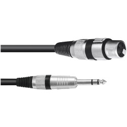 Omnitronic 30225195 Audio & Video Cable Assemblies Black Flexible 10m