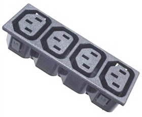 Złącze IEC IEC C13, na Zatrzask Żeński 10A Proste liczba bezp None RS PRO