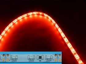 3528ZB LED PCB GIĘT.12V 5cm=1szt RED