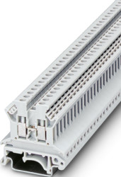 Through terminal block, screw connection, 0.2-4.0 mm², 24 A, 8 kV, white, 0719090