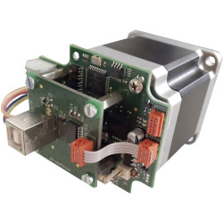 Emis SMC-dMOT-56 Stepper Motor &#x2B; Controller 1.1Nm 24V USB &#xD8;6mm Shaft