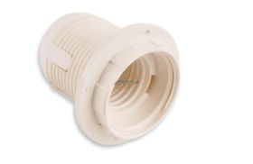 OPRAWKA E27 BIALA Z KOLNIERZEM