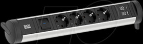 706.002 CYCLE power strip, 4 sockets, type F - CEE 7/3, USB A+C