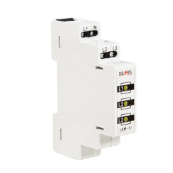 Wskaźnik Zasilania LKM-01-30 LED 230/400V+TN żółta/żółta/żółta EXTA