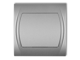 LOGO Wyłącznik pojedynczy podświetlany srebrny metalik 7LWP-1L KARLIK