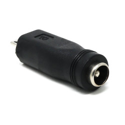 Straight Micro-USB to 2.1mm Barrel Jack Adapter