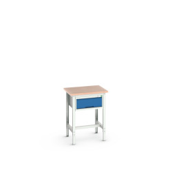 Stół warsztatowy szer. 600mm maks. obciążenie: 200kg Regulowana podstawa robocza Stal dł. 700mm wys. 930mm