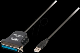 CCGP60880BK20 USB-DruckerCable, USB-A male &gt; 36-pol Centronics male, 2 m