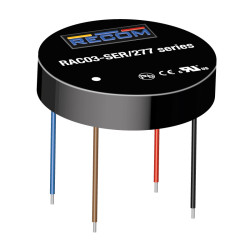 Zasilacz impulsowy nap. wyjściowe: 3.3V dc 3W 900mA 1 wyjście nap. wejściowe: 120 → 430 V dc, 85 → 305 V