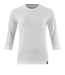 T-shirt, Biały, Poliester 40%, Bawełna 60%, Długi