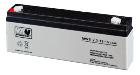Akumulator VRLA AGM 12V 2,3Ah (żywotność 3-5lat) MWS 2.3-12