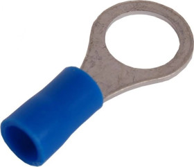 Końcówka kablowa izolowana oczkowa Cu M8 100szt niebieska OKB8
