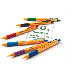 STABILO 6030/4 Ballpoint Pen Pointball Pack of 4 Blue Black Red Green