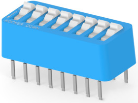 DIP switche, Off-On, 8 pole, straight, 1 A/40 VDC, 3-5435640-9