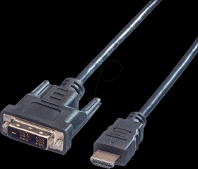 11.99.5519 Cable, HDMI connector &lt;&gt; DVI-D 18 +1 connector, 1080p at 60 Hz,