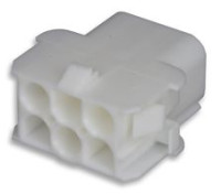 TEC2X3G Obudowa złącza, typ obudowy: gniazdo (żeńska), 6pin 2x3 (można użyć terminali męskich lub żeńskich) raster pinów: 6.35mm